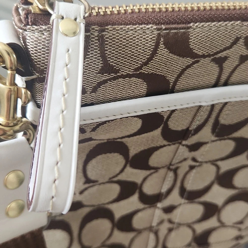 Coach Signature Monogram Crossbody Bag - Picture 6 of 10